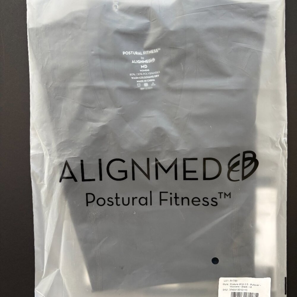 Align MD Posture Shirt 2.0  Women's Black Short Sleeve Tee - Picture 7 of 9